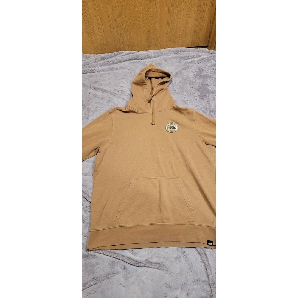 The North Face Hoodie Mens XL Brown Pullover Fleece Sweatshirt Logo Outdoor